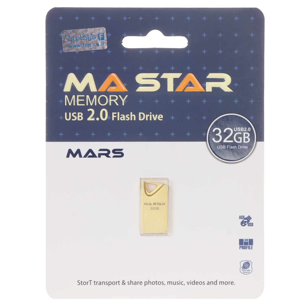MA Star Mars USB 2.0 Flash Memory - 32GB - طلایی (گارانتی فراگامان)